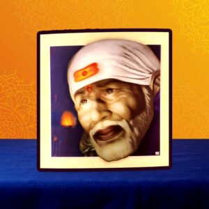 5D Holographic Shirdi Sai Baba Photo (Design 5D1) + Baba Prasadham
