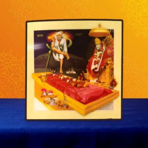 5D Holographic Shirdi Sai Baba Photo (Design 5D2) + Baba Prasadham