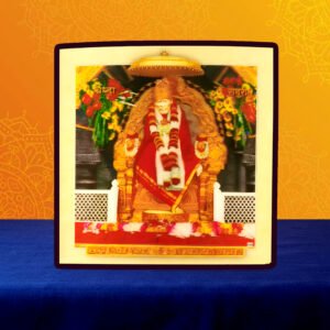 5D Holographic Shirdi Sai Baba Photo (Design 5D3) + Baba Prasadham